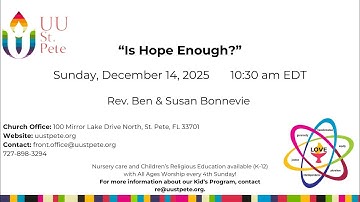 14 December, 2025  - Is Hope Enough?