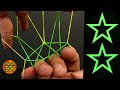 How to make double stars rubber band with 2 colors trick 