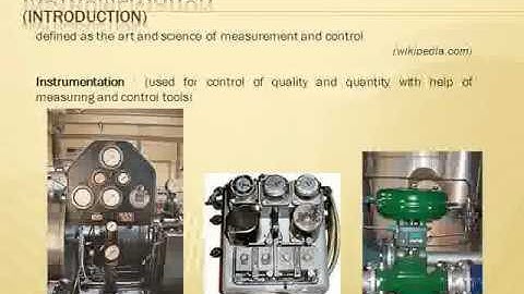 Process Control, Instrumentation & Automation Presentation