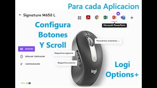 Logi Options+ HOW TO CONFIGURE EXTRA MOUSE BUTTONS M650 LOGITECH MOUSE CONFIGURATION BUTTONS SCROL screenshot 3