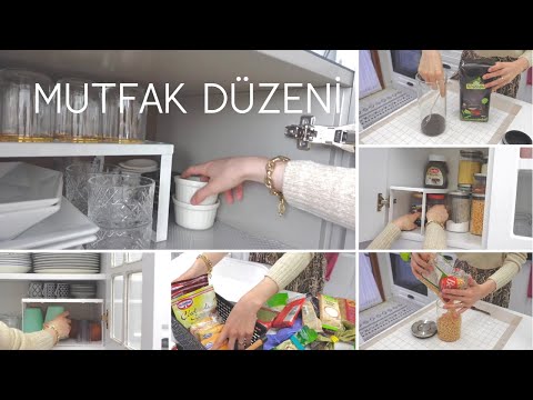 MUTFAK DÜZENİ🫖|DOLAP İÇİ DÜZENİ🍴|KİLER DOLABI DÜZENİ🧂SESSİZ VLOG #sessizvlog #silent #düzen