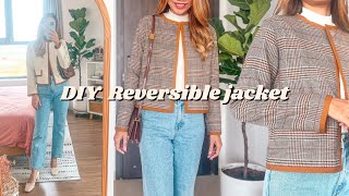 DIY Reversible Jacket | Step by step sewing tutorial