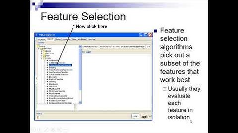 Supplementary Video on Feature Selection