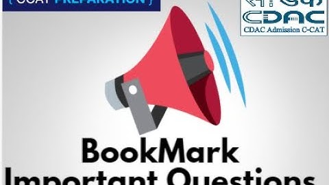Bookmark Important Questions for CDAC CCAT Preparation  | CDAC | Mock Test | Quizzes | CCAT Exam