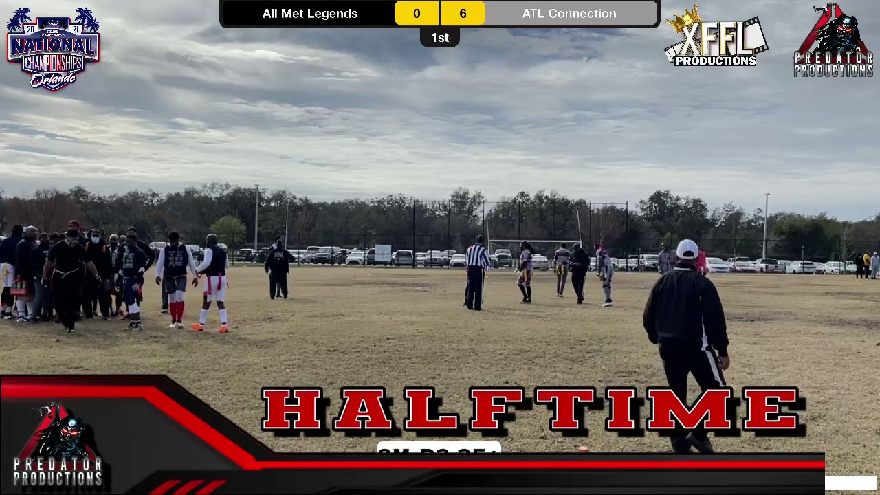 UFFL Nationals 2021 Sunday All Met Legends vs ATL Connection Game 1