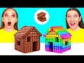チョコレートの食べ物 vs 本物の食べ物のチャレンジ | 壮大なフードバトル HAHANOM Challenge