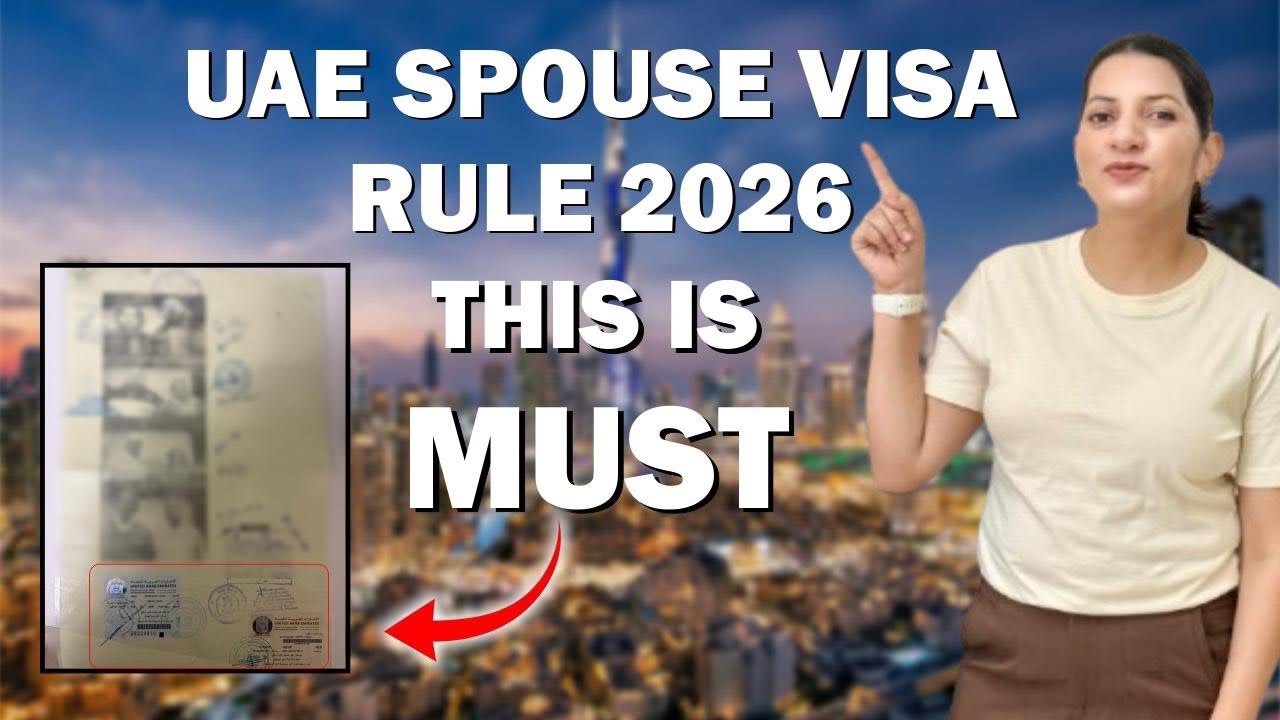 UAE Spouse Visa Rules 2026 🇦🇪 | Salary, Documents & Eligibility , full process explained 