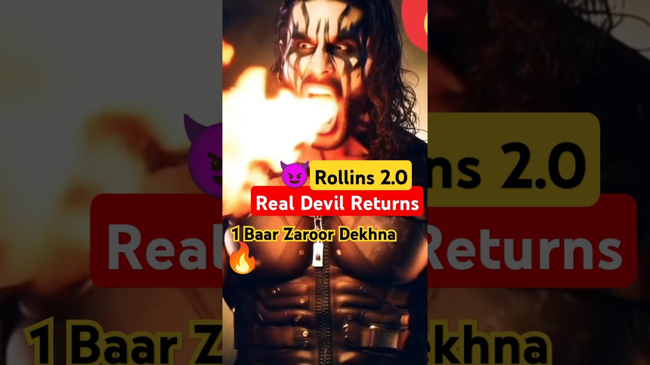 在 YouTube 上观看 🔥Seth Rollins Ka Khatarnak Roop!😈 Pura WWE Hila Diya! Seth Rollins|devil's|#shorts#trending#short#yt