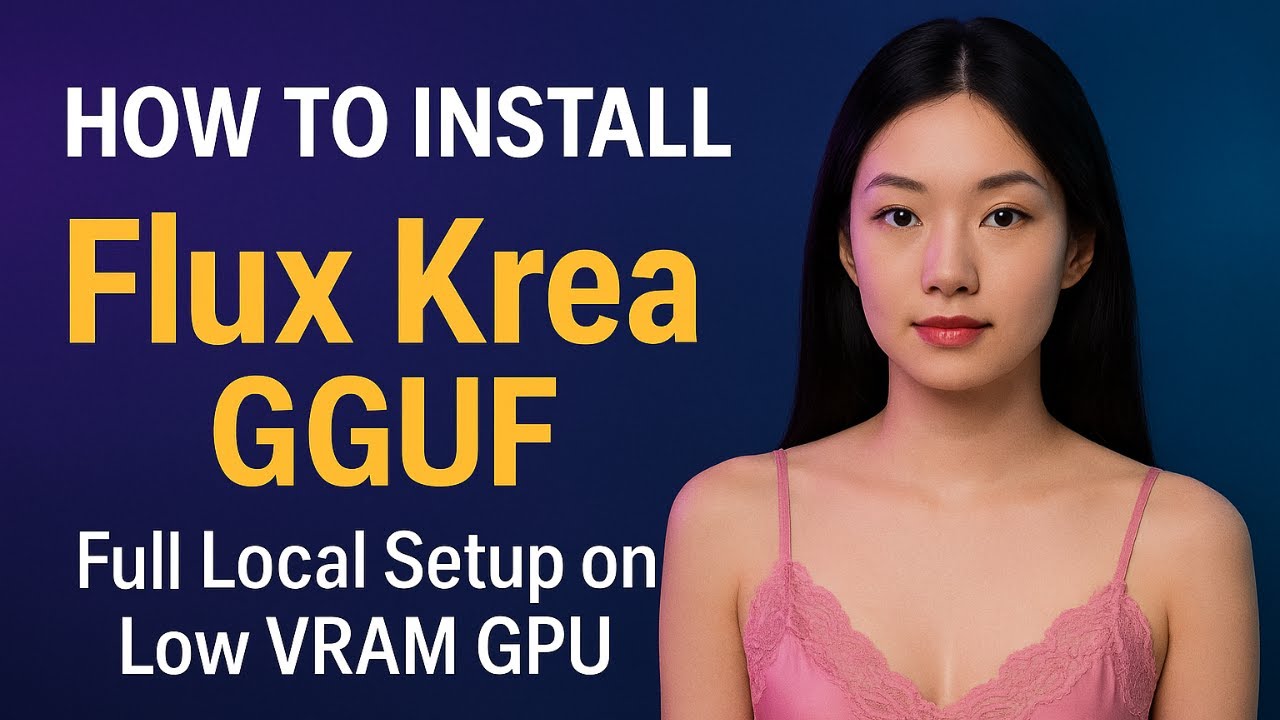 How to Install Flux Krea GGUF | Full Local Setup for Any Low VRAM GPU (ComfyUI + Demo)