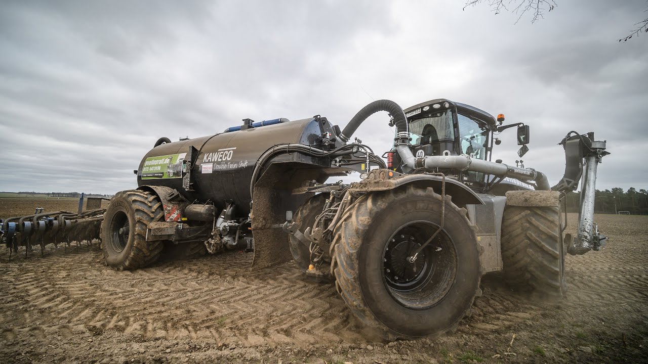 Four wheels in a row! Gooseneck Double Twin Shift from Gülleprofi.