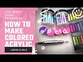 How to make colored acrylic powder with chalk | Beginner Nail Tech | Life With Sarai