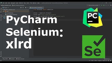 PyCharm Selenium: Xlrd and data driven web automation