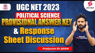 UGC NET Answer Key 2023 | Political Science | UGC NET Answer Key Out | UGC NET Result 2023 Update