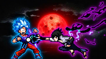 Goku TP OP (all form) VS Sasuke Indra OP in Jump Force Mugen🔥