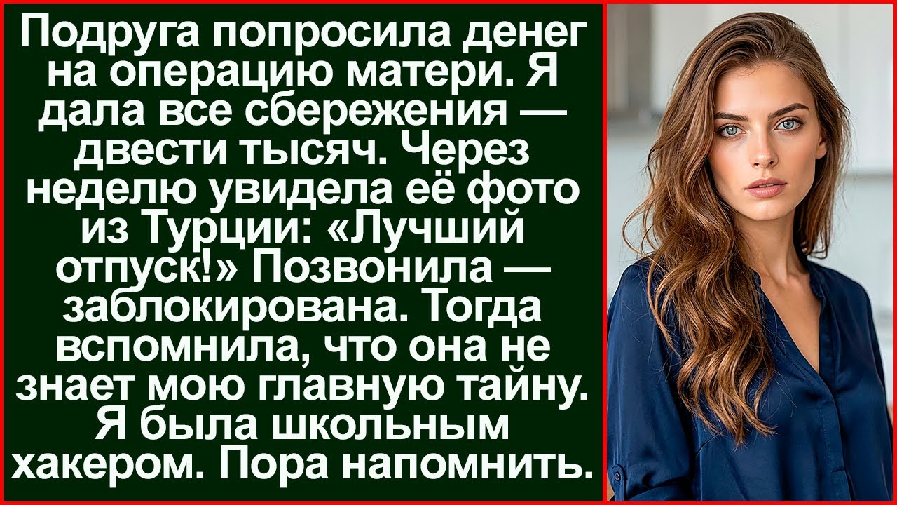 «Мама умирает!» — врала подруга ради денег. После её фото из Турции я вспомнила, что я хакер