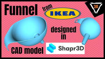 3D modeling on iPad with Shapr3D | a FUNNEL from Ikea #shapr3d #ikea #3dmodeling