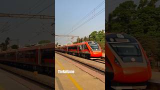 Orange Vandebharat SMVT Bengaluru Chennai #trainvideos #indianrailways #railgadi #train #therailzone