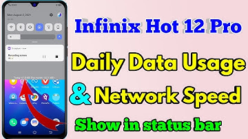 how to show daily data usage in infinix hot 12 pro | infinix hot 12 pro show daily data usage