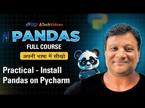 Pandas Practical - How to Install Pandas in Pycharm | Install Pandas on Pycharm | Learn Pandas Hindi