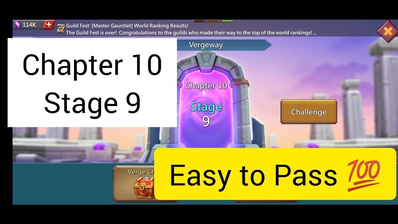 Vergeway Chapter 10 Stage 9 | Lords Mobile