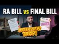 How RA Bill and Final Bill Works on Construction Site | Billing Engineer Interview Guide