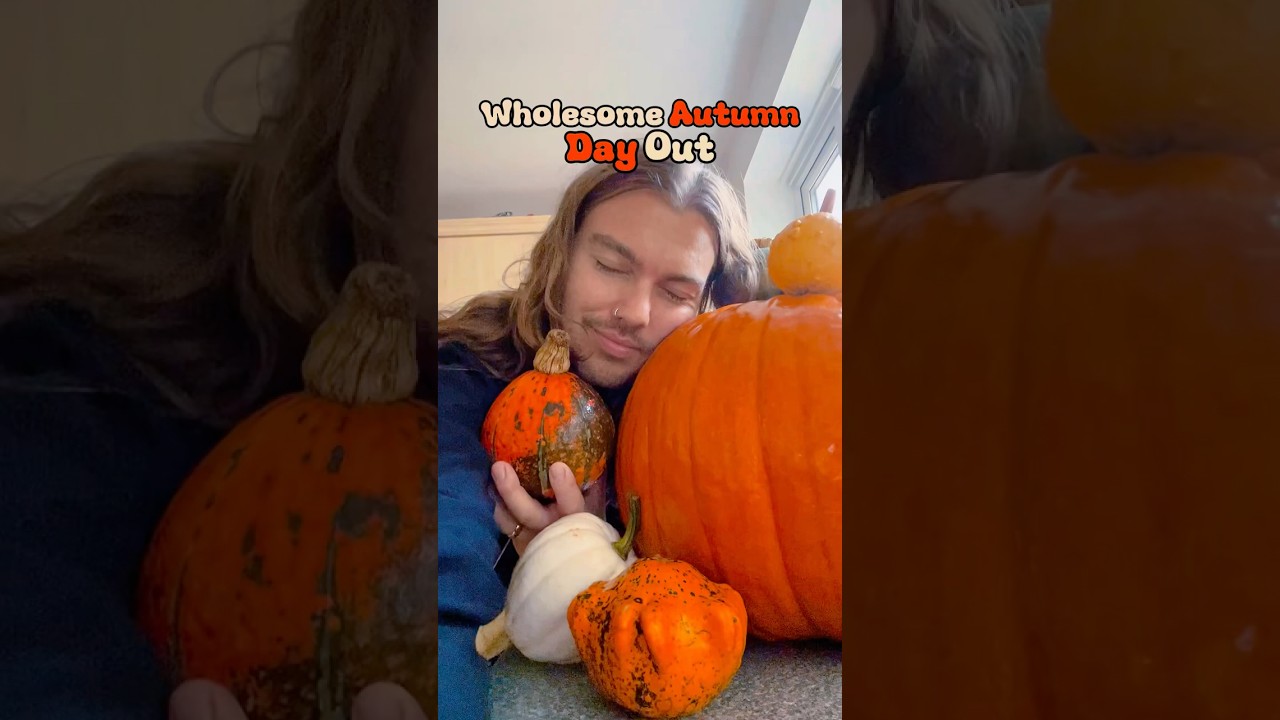 собираем тыквы с семьей 