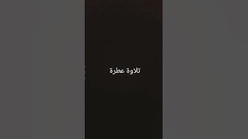 تلاوة عطرة #القرانالكريم #تلاوة_خاشعة #راحة_نفسية #تلاوات