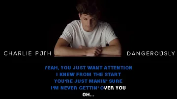 Attention - Charlie Puth | Karaoke | Lower key | Male Version