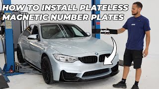 How To Install Magnetic Number Plates Plateless Install