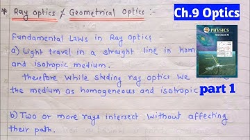 11 th science ||ch 9 Optics 01|| Maharashtra board|| mhtcet/ neet|| introduction