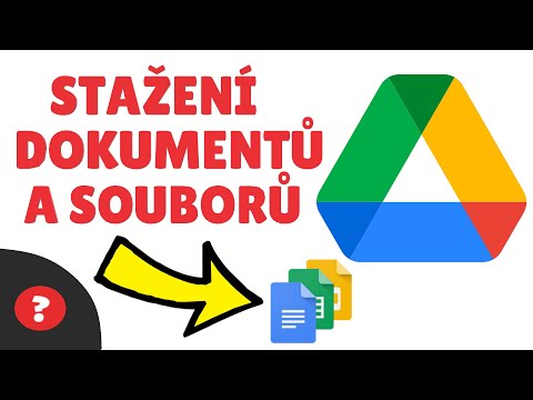 Jak STÁHNOUT SOUBORY A DOKUMENTY Z GOOGLE DISKU | Návod | PC / Google Drive