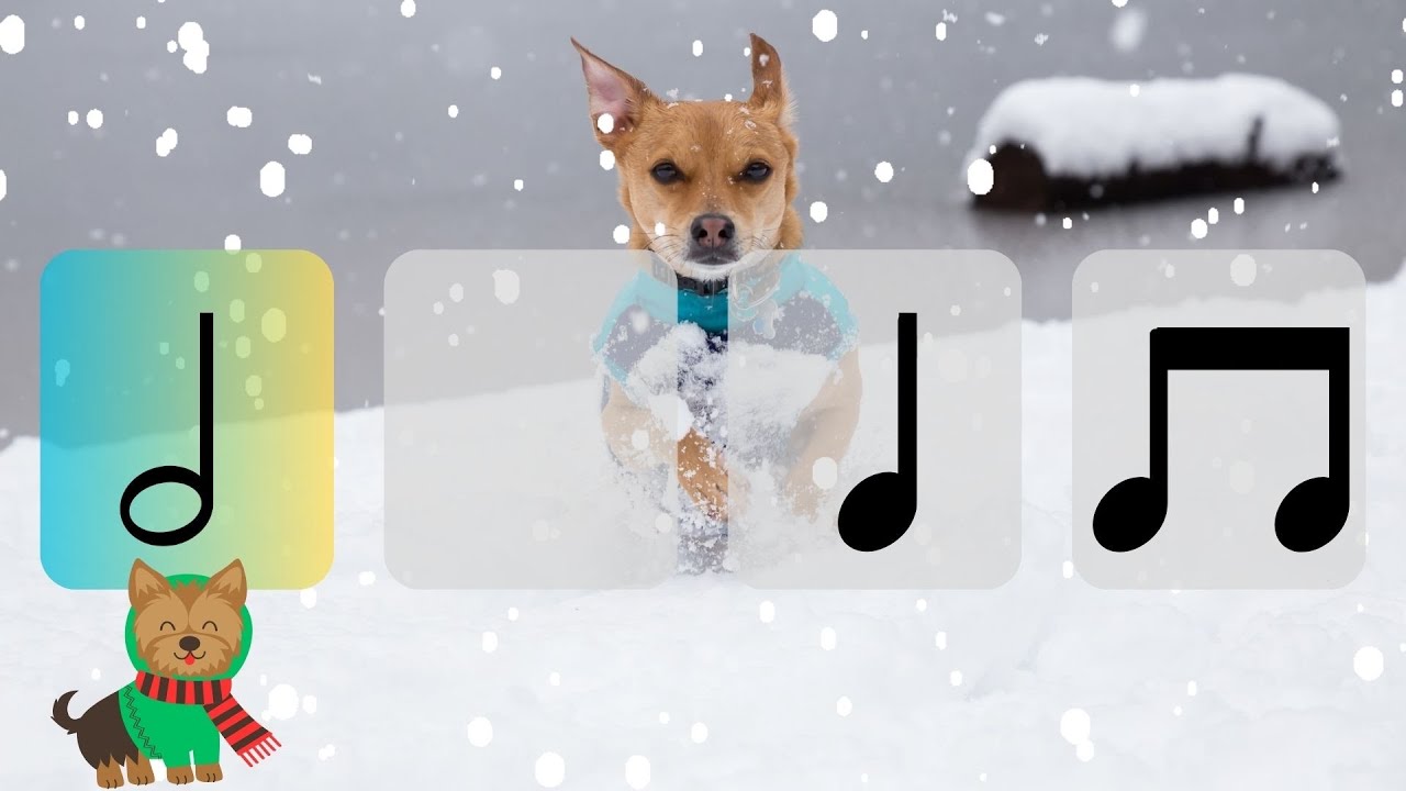 "Dogs in the Snow" Rhythm Play Along - YouTube