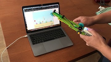 Fishing Game. Catch all Fish. Lego WeDo 2.0 with tilt sensor + Scratch [Build Instruction]