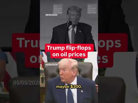 Trump flip-flops on oil prices