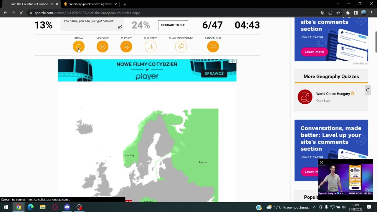 Geografia Bez Tajemnic 3 Sprawdzian Europa Mapa Europy bez granic + dodatkowe quizy - YouTube