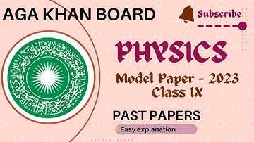 Model Paper 2023 Physics Class IX - Paper-II