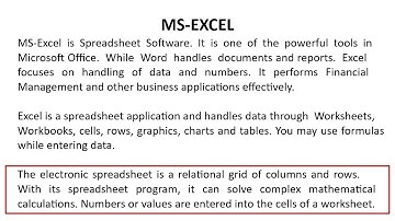 Introduction to Microsoft Excel 2019 in Hindi || By : Hitesh Wadhwa