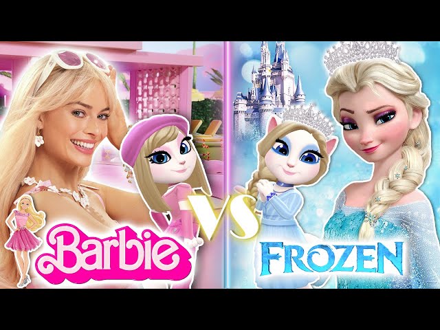 Barbie Vs Frozen Of Elsa Vs My Talking Angela 2 Makeover 😍/ Level