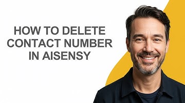 How to Delete Contact Number In Aisensy - KevinHowTo
