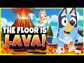 BLUEY - THE FLOOR IS LAVA 🌋Brain Break for Kids | Bluey Freeze Dance | Danny Go | Kids Dance Songs
