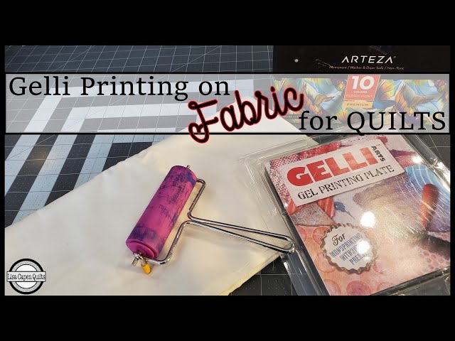 Gel Printing on Fabric 