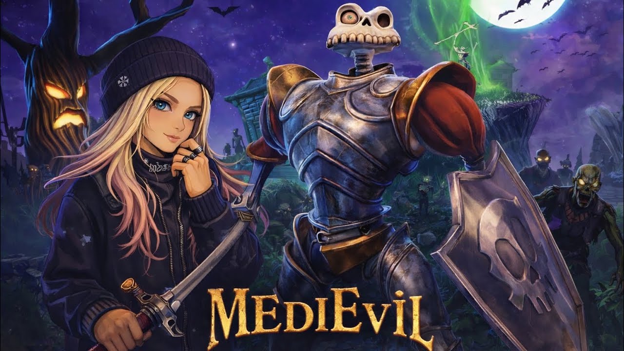 MediEvil (2019) 💀 Воскрешаем легенду на PS4 | Эпичный конец эфира | 1 ХП в финале