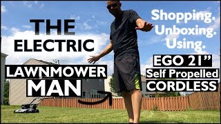 SHOPPING | UNBOXING | USING | EGO 21' SELF PROPELLED LAWN MOWER by Jon Collins 15,700 views 5 years ago 13 minutes, 4 seconds