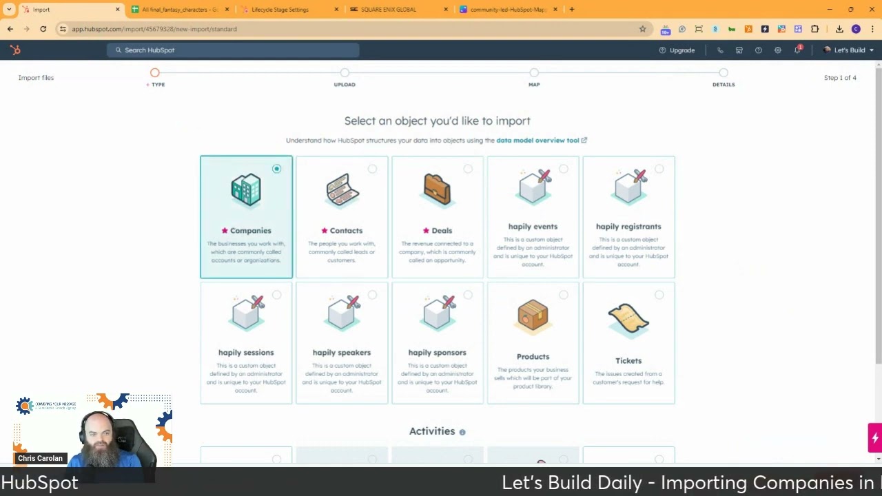 Let's Build Daily - Importing Company Records