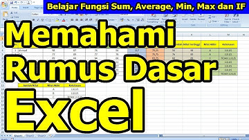 Belajar Fungsi SUM, Average, Min, Max dan Rumus IF pada Excel