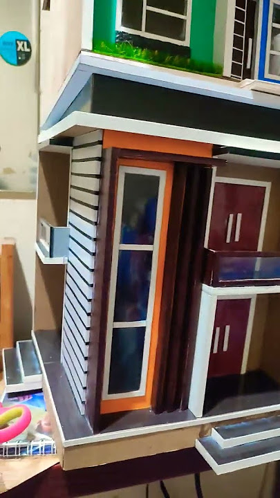 amazing miniatur rumah dari kardus #idekreatif #rumah #miniature