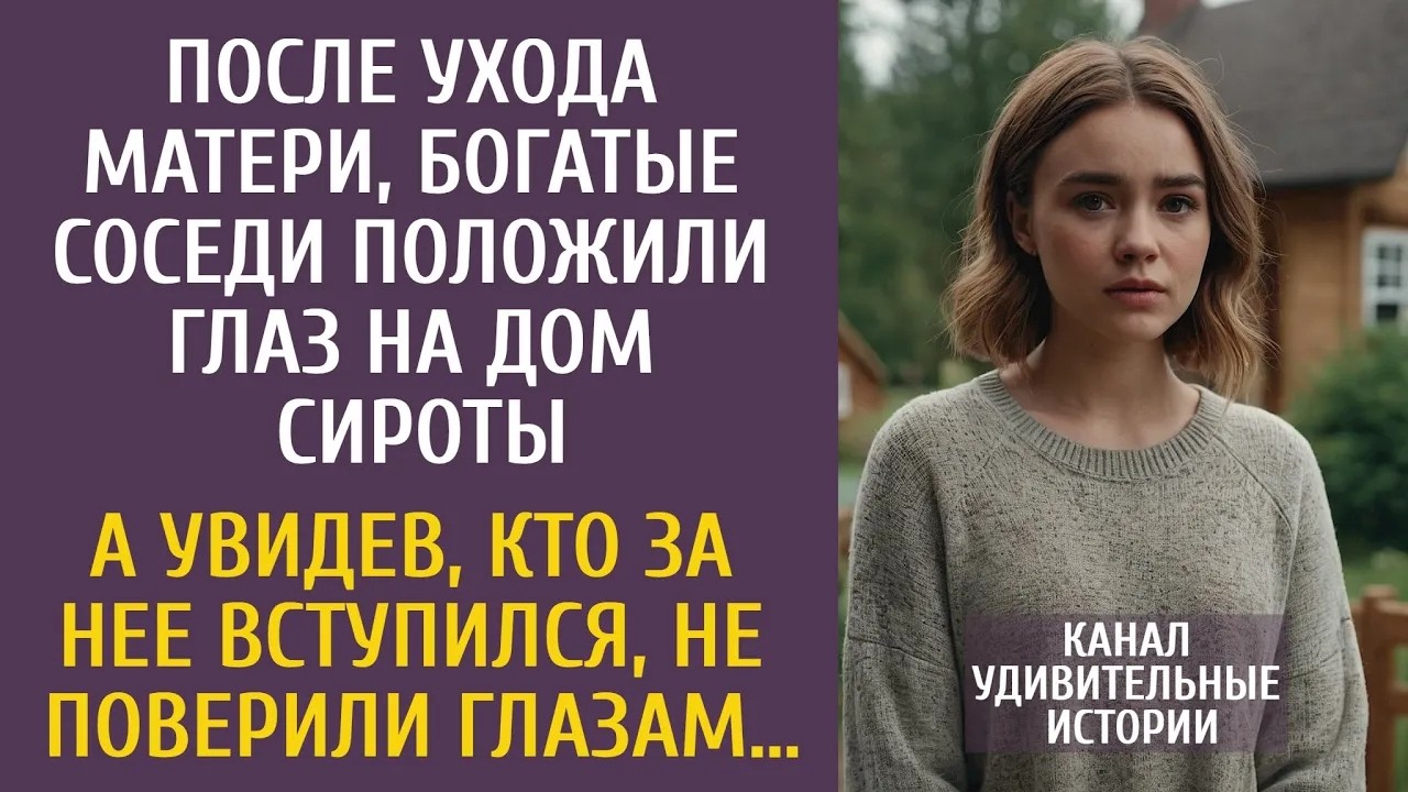 После ухода матери, богатые соседи положили глаз на дом сироты… А увидев, кто за нее вступился…