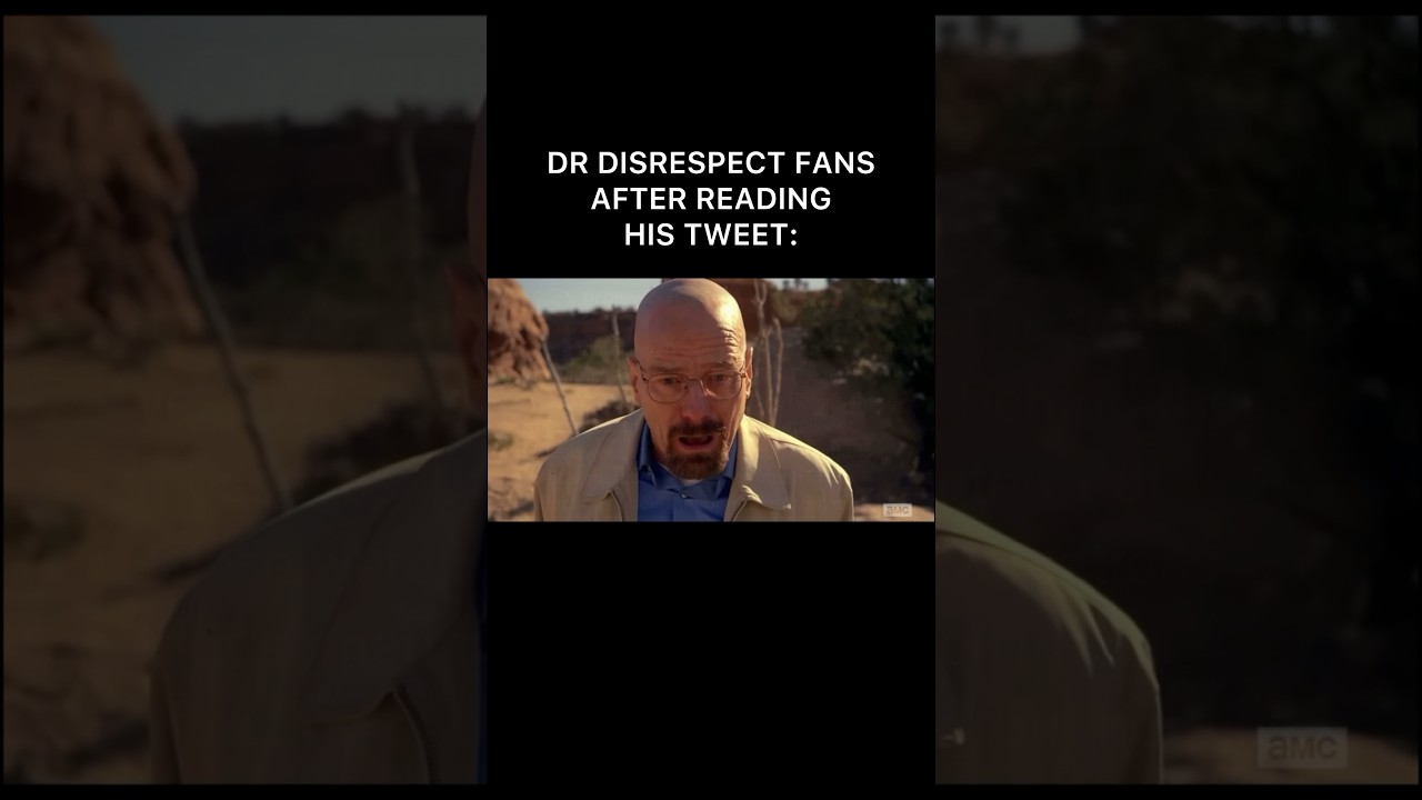 Dr Disrespect fans after reading his tweet: 😞 