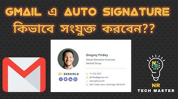 How to Create and Setup Gmail Signature with Images and Social Links | #NR_TECH_MASTER