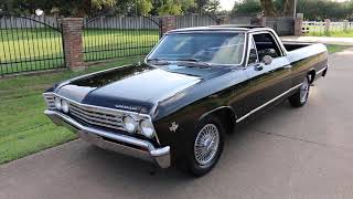 1967 Chevrolet El Camino 327 4bbl, factory a/c, powerglide, nice driver